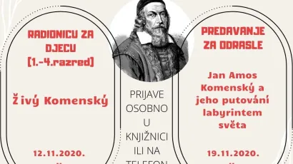 Predavanje o poznatom če&scaron;kom pedagogu, filozofu, teologu i književniku Janu Amosu Komenskom, održati će učiteljica iz Če&scaron;ke Bohdanka &Scaron;olcova