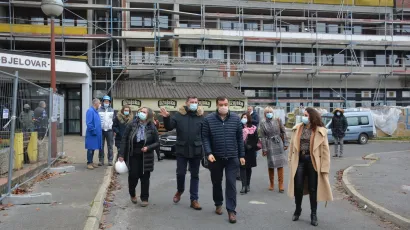Bjelovarsko-bilogorski župan u obilasku Doma za starije u Bjelovaru/Foto: BBŽ