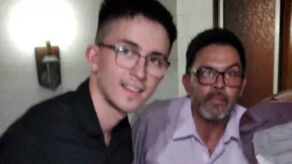 Claudio Fernandez i njegov sin/Foto. Twitter screenshot