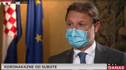 Predsjednik Sabora Gordan Jandroković kaže kako ljudi na tulumima mogu nekoga odvesti u smrt/Foto: RTL screenshot