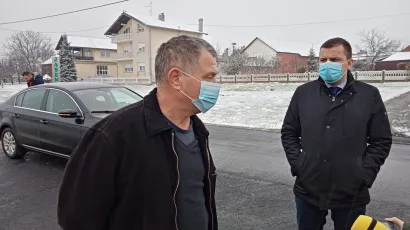Predsjednik Mjesnog odbora Patkovac Josip Galović i gradonačelnik Bjelovara Dario Hrebak/Foto: Deni Marčinković