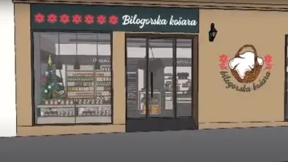 Računalna simulacija izgleda trgovine Bilogorska ko&scaron;ara koja se otvara 21. prosinca/Foto: Screenshot