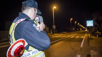 Policijska uprava bjelovarsko-bilogorska svaki vikend provodi akciju kojoj je cilj smanjiti broj prometnih nesreća/Foto: Nikolina Vuković Stipaničev/CROPIX