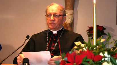 Pože&scaron;ki biskup msgr. Antun &Scaron;kvorčević uputio tradicionalnu božićnu poruku vjernicima i svim ljudima dobre volje diljem pože&scaron;ke biskupije/Foto: Hrvoje Kusik/CROPIX