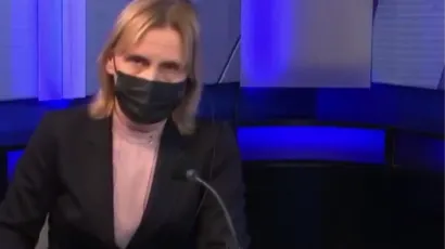 Mirjana Grahovac vodila je emisiju "U mreži prvog" kada se zgrada počela snažno tresti / Foto: Screenshot