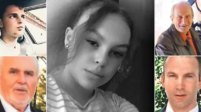 Darko Kožić (gore lijevo), Stanko Zec (gore desno), Laura Cvijić (u sredini), otac i sin Franjo i Mario Tomić (dolje lijevo i desno)&nbsp;/ Foto: Privatni album