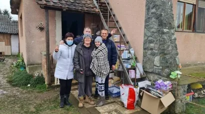 Ljudi iz Gare&scaron;ničkog Brestovca organizirali su prikupljanje novčane pomoći za obitelj iz Petrinje koja je stradala u potresu/Foto: Facebook