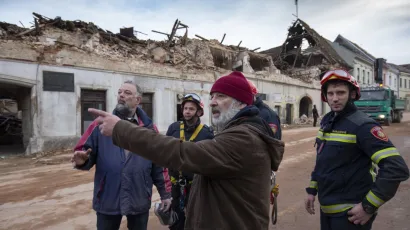 Posljedice razornog potresa u centru grada/Foto: Božidar Vukičević/CROPIX