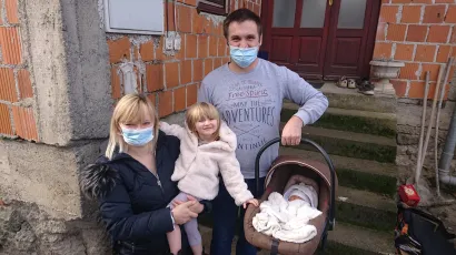 Mama Andrea, otac Marko, kćer Doris i najmlađi član, sin Luka/Foto: Mario Barać