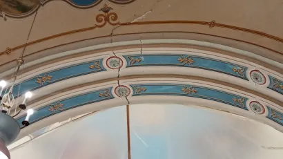 Popucali su svi lukovi u unutra&scaron;njosti crkve/Foto: Deni Marčinković