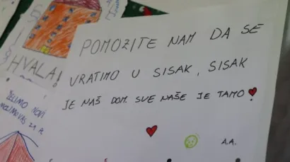 Poruka djece iz sisačkog Doma nikoga nije ostavila ravnodu&scaron;nim/Foto: Compas.hr