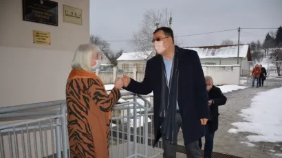 Pozdrav ravnateljice O&Scaron; Đulovac Zlatice Kovačić i župana Damira Bajsa/Foto: BBŽ