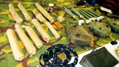 Policijski službenih pohranio je eksplozivno sredstvo u posebnu policijsku prostoriju Foto: Mate Pi&scaron;kor/CROPIX (ilustracija)