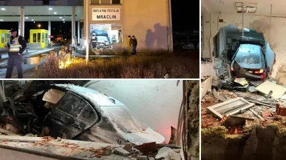Nesreća na naplatnim kućicama Mraclin/JVP Velika Gorica
