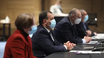 Ministri su izložili svoje argumente, epidemiolozi dali svoje viđenje situacije, a tijekom sutra&scaron;njeg dana odvijat će se pojedinačni sastanci/ Foto: Ranko &Scaron;uvar/CROPIX