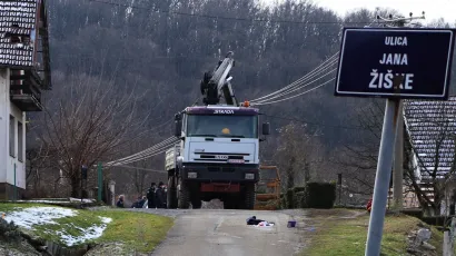Ulica u Pakracu u kojoj je pomahnitali umirovljenik bacio bombu na tri radnika HEP-a/Foto: MojPortal.hr/Nikica Puhalo