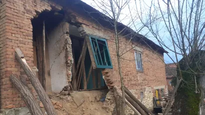 Jedan zid se potpuno uru&scaron;io/Foto: Općina Đulovac