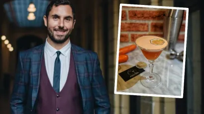 Daruvarski koktel majstor Denis Vlahovac/Foto: Ana Knežević