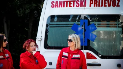 U sanitetskom prijevozu smatraju da imaju nepravedno niske plaće/Foto: Niksa Stipanicev/CROPIX
