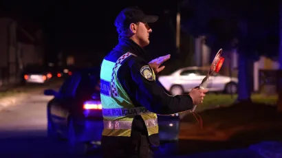 Policija je na mjestu nesreće u Pakracu napravila očevid/Foto:Željko Hajdinjak/CROPIX(ilustracija)