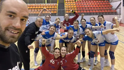 Rukometa&scaron;ice Bjelovara nakon pobjede u Pločama/ Foto: ŽRK Bjelovar