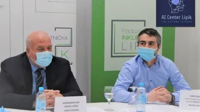 Gradonačelnik Lipika Vinko Kasana i direktor LIRA-e Dejan Iličić/Foto: Compas.hr