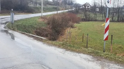 Ovaj dio ceste u Vrbovcu je izuzetno opasan za sve sudionike u prometu/Foto: Vladimir Bilek