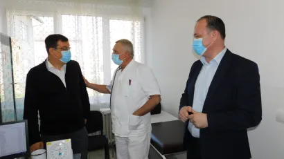 Župan Damir Bajs i gradonačlnik Gare&scaron;nice Josip Bilandžija/Foto: Radio Krugoval