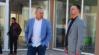 Slavko Pri&scaron;ćan, načelnik općine Rovi&scaron;će i Marko Maru&scaron;ić, kandidat HDZ-a i HSLS-a za župana