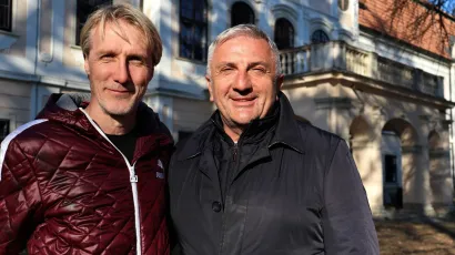 Damir Hoyka i predsjednik NK Daruvar Tihomir Horvat/Foto: MojPortal.hr