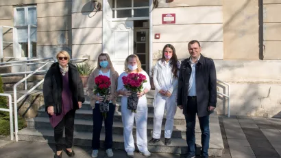 Daruvarski gradonačelnik i njegova zamjenica Vanda Cegledi obi&scaron;li su i Dom za starije i nemoćne Ljudevite pl. Janković/Foto: Predrag Uskoković