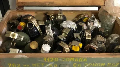 Bombe koje su predala dvojica mu&scaron;karaca s bjelovarskog i gare&scaron;ničkog područja/Foto: PU bjelovarsko-bilogorska