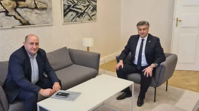 Premijer Andrej Plenković i saborski zastupnik za če&scaron;ku i slovačku nacionalnu manjinu Vladimir Bilek/Foto: Vladimir Bilek