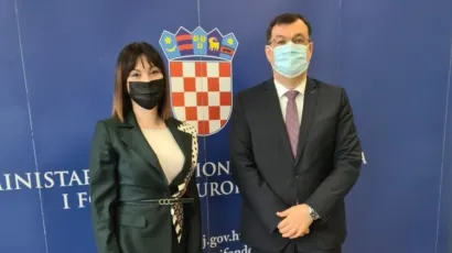 Ministrica Nata&scaron;om Trami&scaron;ak i župan Damir Bajs