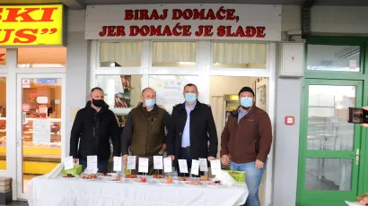 Upravitelj &Scaron;umarije Daruvar, vlasnik trgovine Ivica Mihaljinac, gradonačelnik Daruvara Damir Lneniček/Foto: Daria Marković