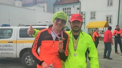 Goran Jureković zvani Gogo i Tihomir Djedović Tićo na cilju/Foto: Facebook