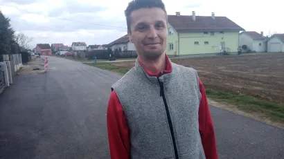 Dražen Valentić, stanovnik Ulice Josipa Kozrca u Hrgovljanima/ Foto: Deni Marčinković