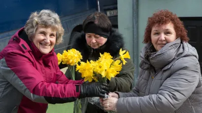 Humanitarna akcija povodom Međunarodnog dana narcisa ili Svjetskog dana borbe protiv raka dojke/Foto: Predrag Uskoković