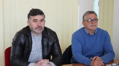 Goran Grafina i Damir &Scaron;pančić, donedavni predsjednik i prvi dopredsjednik ogranka Domovinskog pokreta u Pakracu/Foto: Compas.hr