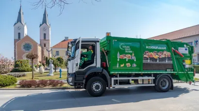 Kamion koji su Komunalije Čazma dobili od tvrtke Tehnix/Foto: Davor Kirin