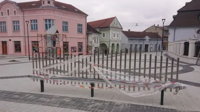 Glazbena ograda u samom centru Pakraca nova je gradska atrakcija/Foto: Mario Barać