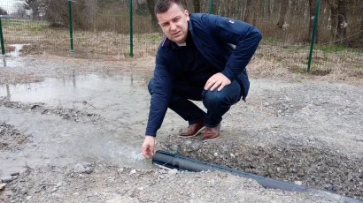 Gradonačelnik Bjelovara Dario Hrebak na bu&scaron;otini u Velikom Korenovu/ Foto: Deni Marčinković