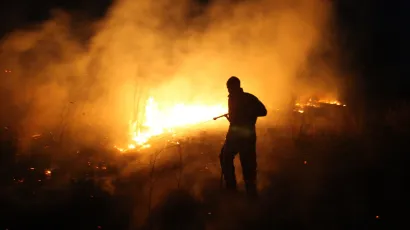 Požar su pogasili vatrogasci Javne vatrogasne postrojbe grada Gare&scaron;nice/Foto: Vladimir Ivanov/CROPIX (ilustracija)