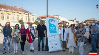 Fotografija sa zadnje održane akcije mjerenja tlaka i &scaron;ećera/Foto: Grad Daruvar