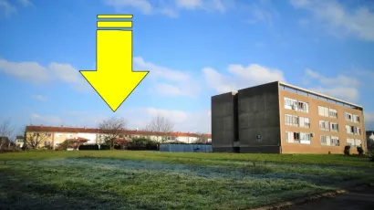 Zemlji&scaron;te predviđeno za gradnju zgrade s POS-stanovima/Foto: MojPortal.hr
