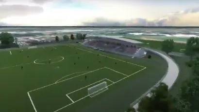 Digitalna simulacija izgleda budućeg Gradskog stadiona Bjelovar