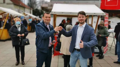 Protukandidati, HDZ-ov Damir Lneniček i SDP-ov Igor Jare&scaron; jedan drugom dali su podr&scaron;ku u nadolazećim izborima/Foto: Igor Jare&scaron;