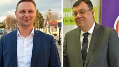 Kandidat za župana Marko Maru&scaron;ić i aktualni župan Damir Bajs/Foto: MojPortal.hr