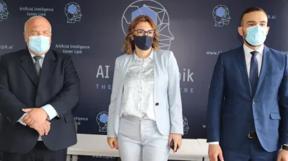 Gradonačelnik Lipika Vinko Kasana, gradonačelnica Pleternice Antonija Jozić i ministar Josip Aladrović/Foto: Compas.hr