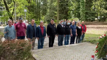 Predstavnici udruge Hrvatske policije branitelja Daruvara '91 odali su počast svim poginulim i nestalim braniteljima/Foto: Predrag Uskoković